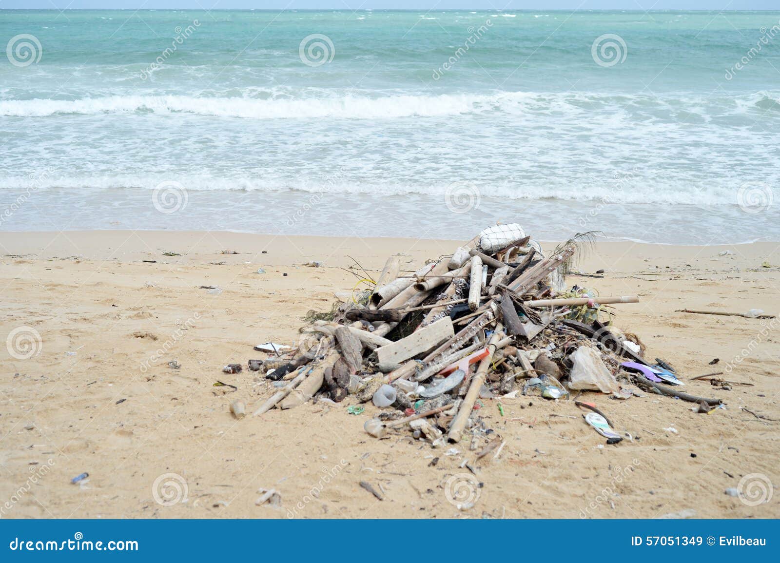 Dirty beach stock image. Image of coastline, cigarette - 57051349