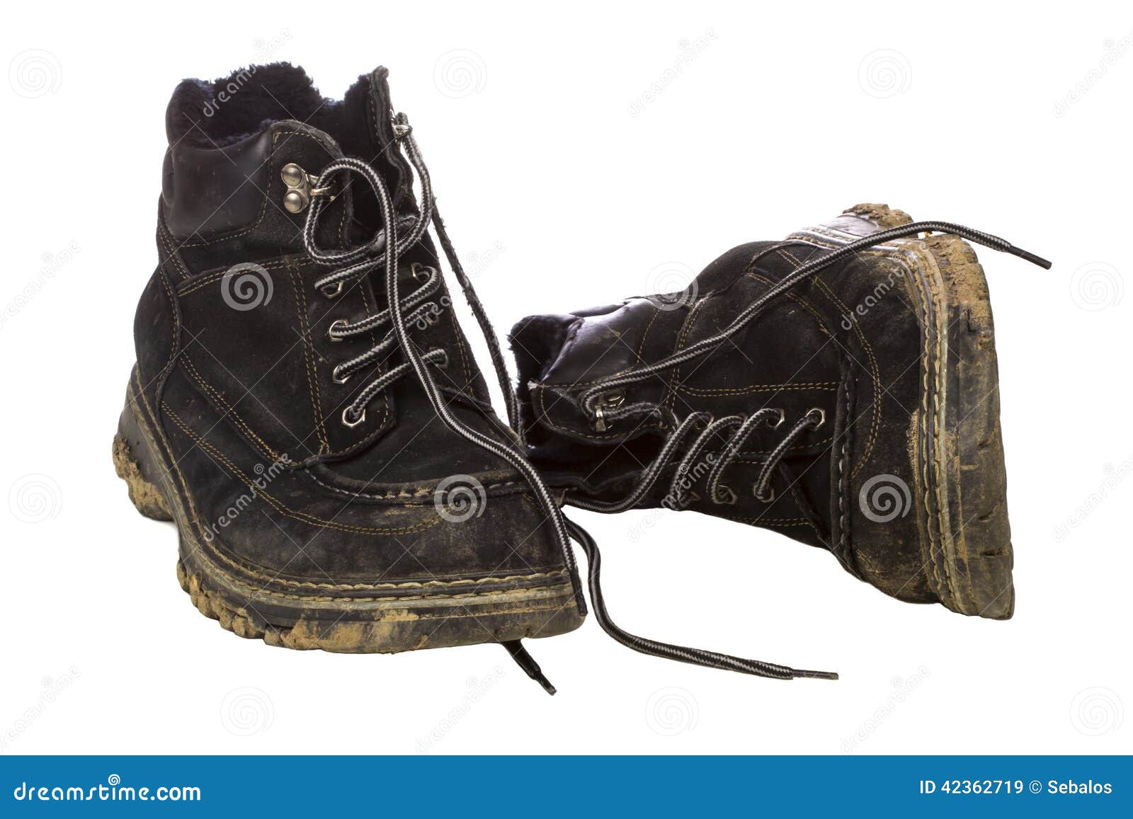 Dirty boots stock image. Image of leather, weathered - 42362719