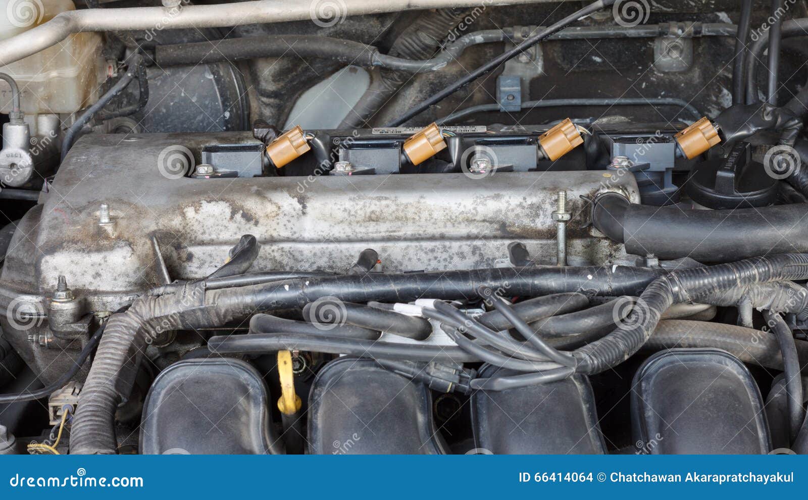 Dirty car engine stock photo. Image of speed, detail 66414064