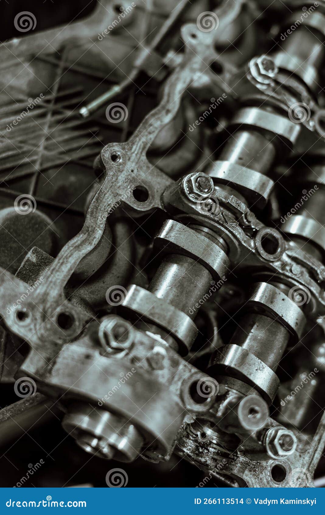 A Dirty Car Engine Under the Hood Stock Photo Image of dirty