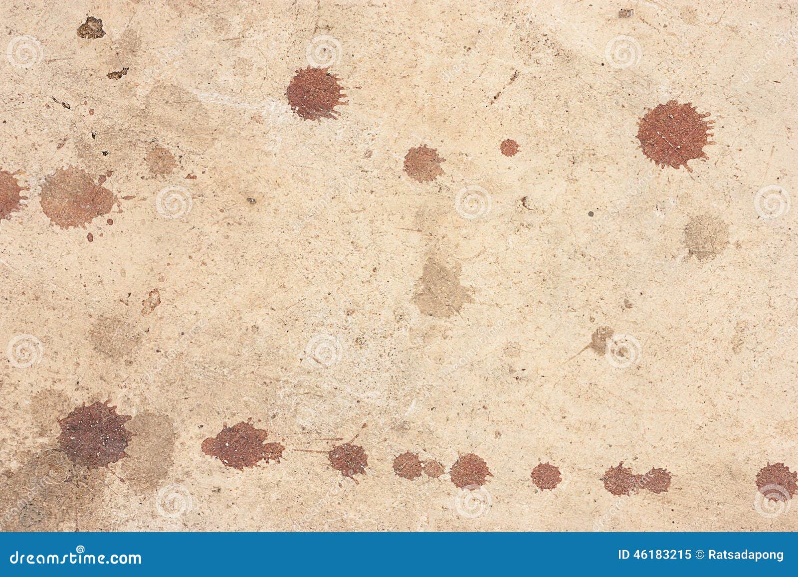 Dirty Cement Floor, Blood Stains Stock Illustration - Illustration of