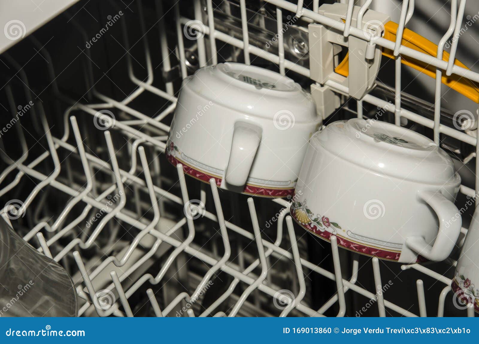 Dirty Cups Inside a Dishwasher Stock Photo Image of cups, restaurant
