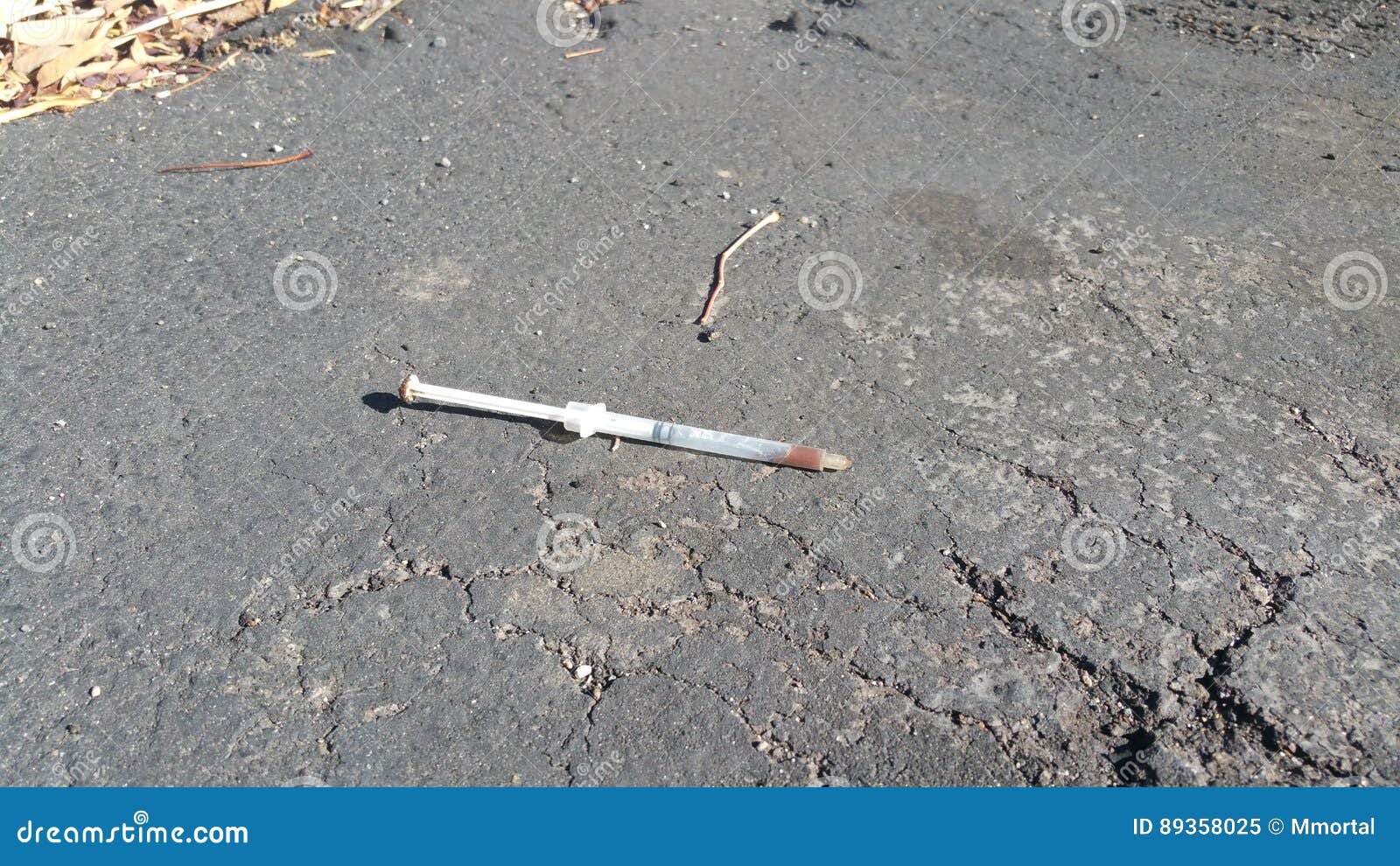 Dirty discarded needle stock image. Image of black, dirty 89358025