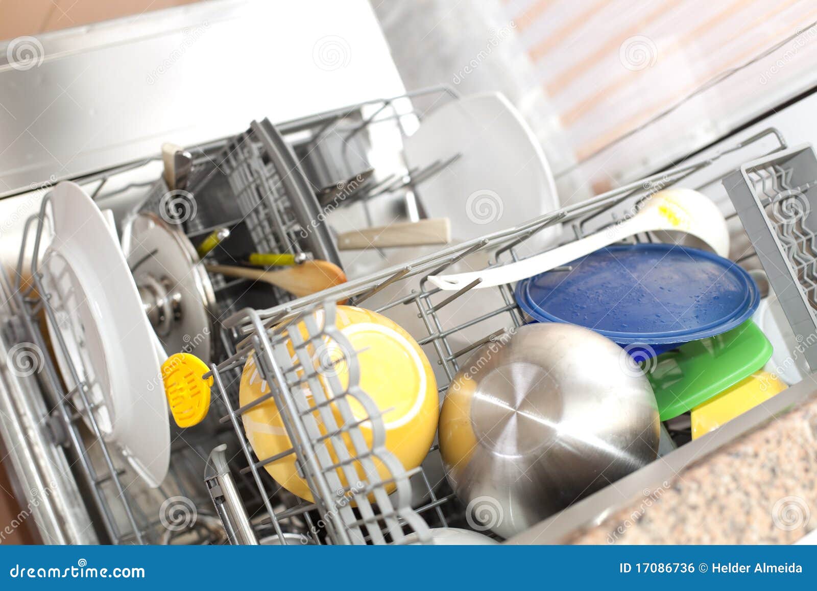 Dirty Dishes in the Dishwasher Stock Photo Image of machine, dishware