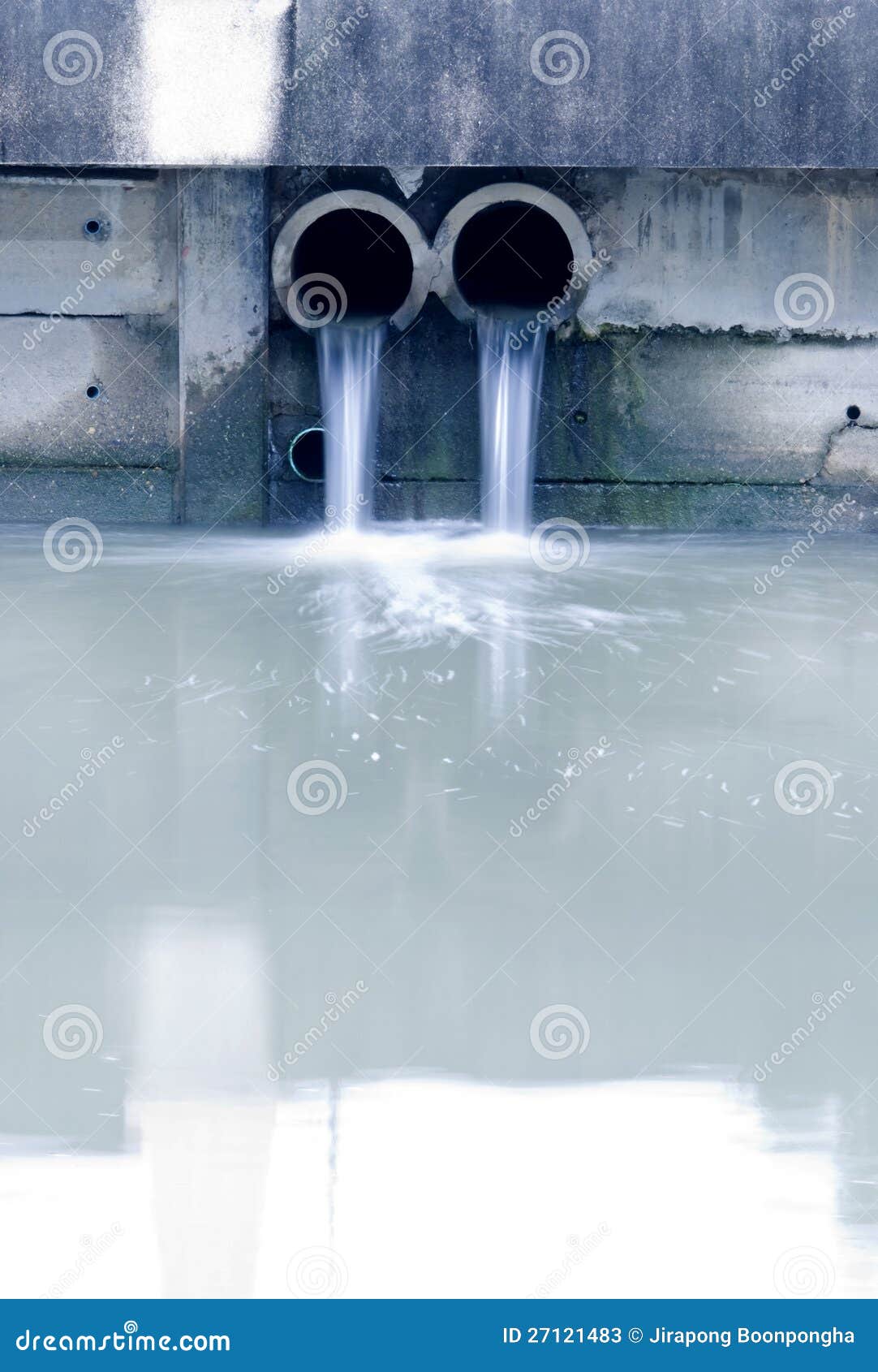 Dirty Drain Polluting a River Stock Image Image of pipe, fluid 27121483