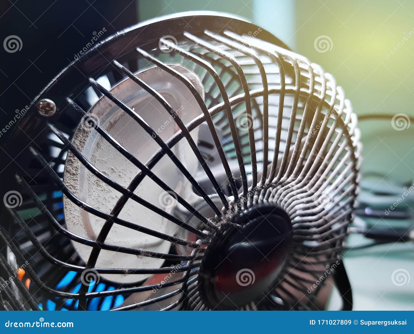 Dirty Electric Fan Blade Covered with Dust Stock Image Image of dirt, dust 171027809