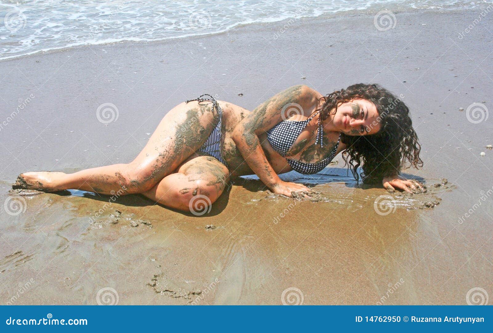 Dirty girl stock photo. Image of person, natural, brunette - 14762950