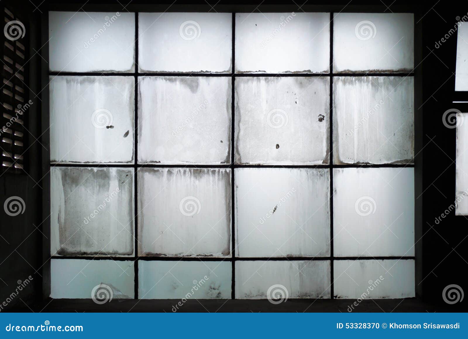 Dirty glass wall stock photo. Image of design, shadow 53328370