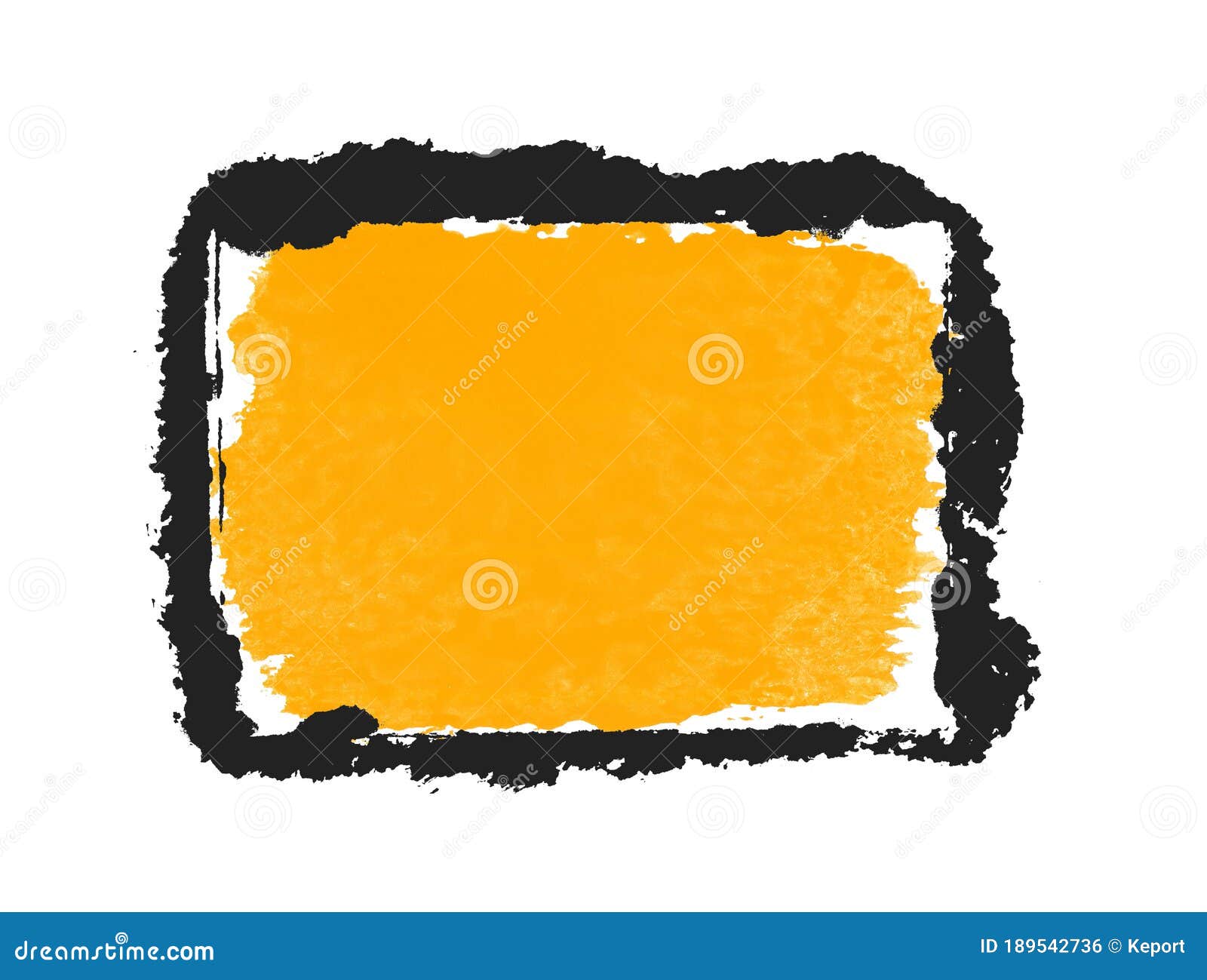 Persona indvirkning Skoleuddannelse Dirty Paintbrush Frame Orange and Black Stock Illustration - Illustration  of frame, color: 189542736