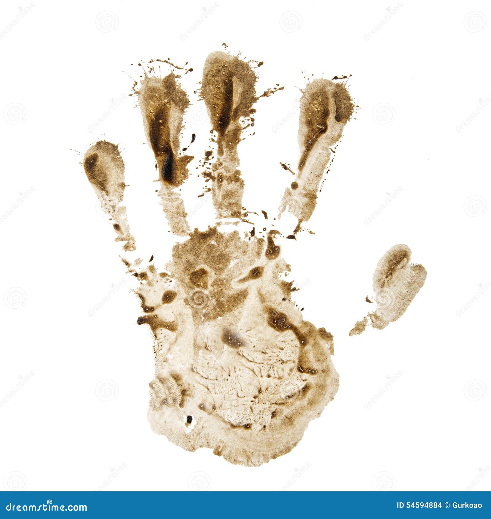 Dirty Hand Print Svg