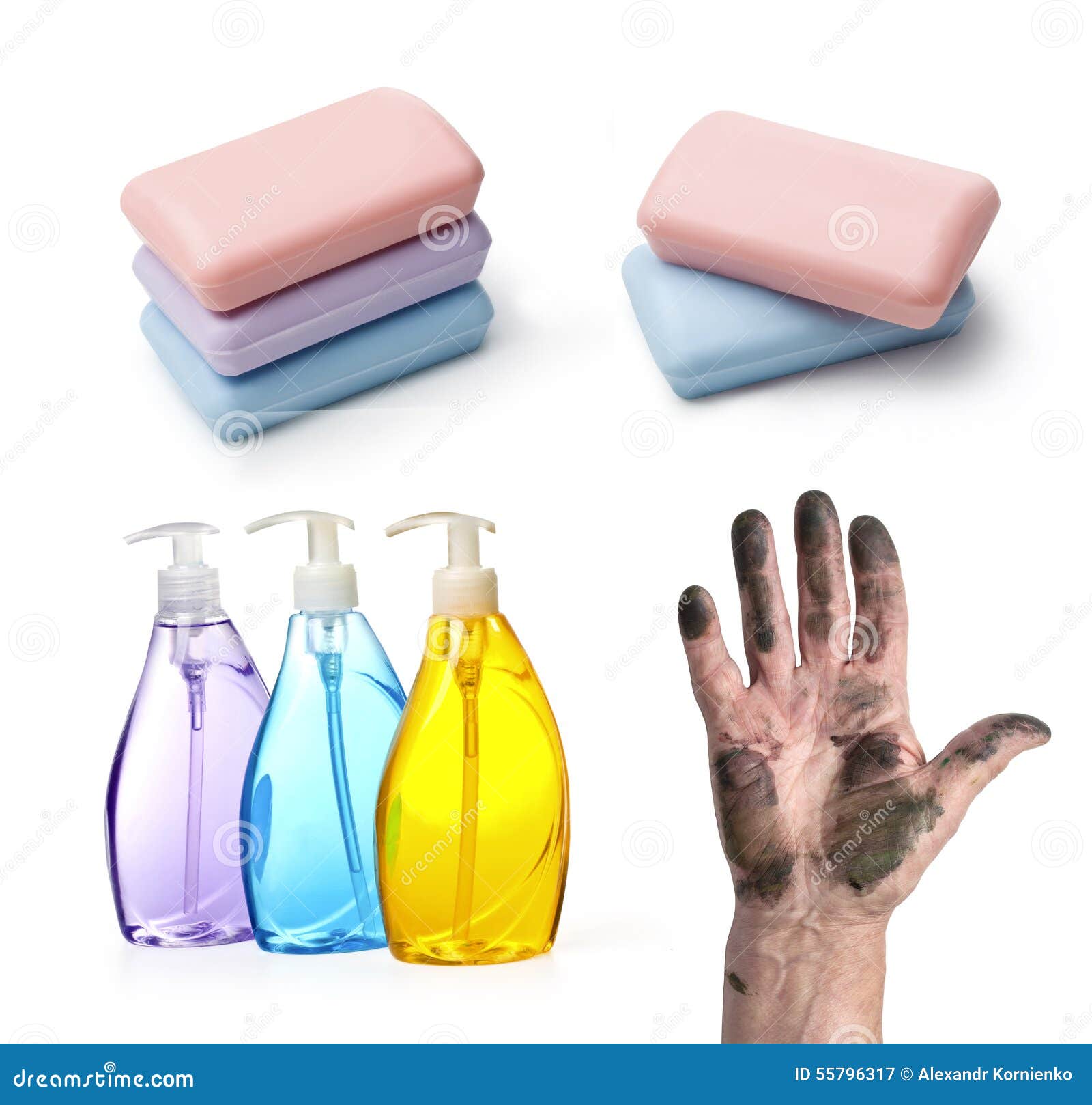 Dirty hand and soap stock image. Image of hands, clipping 55796317