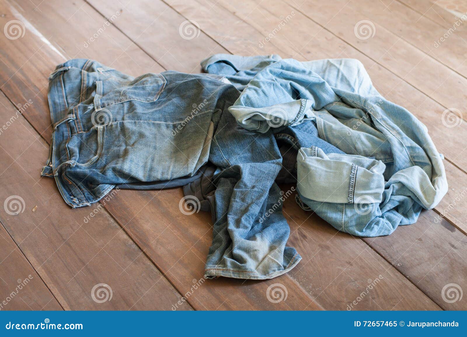 Dirty jeans on floor stock image. Image of closeup, dirty 72657465