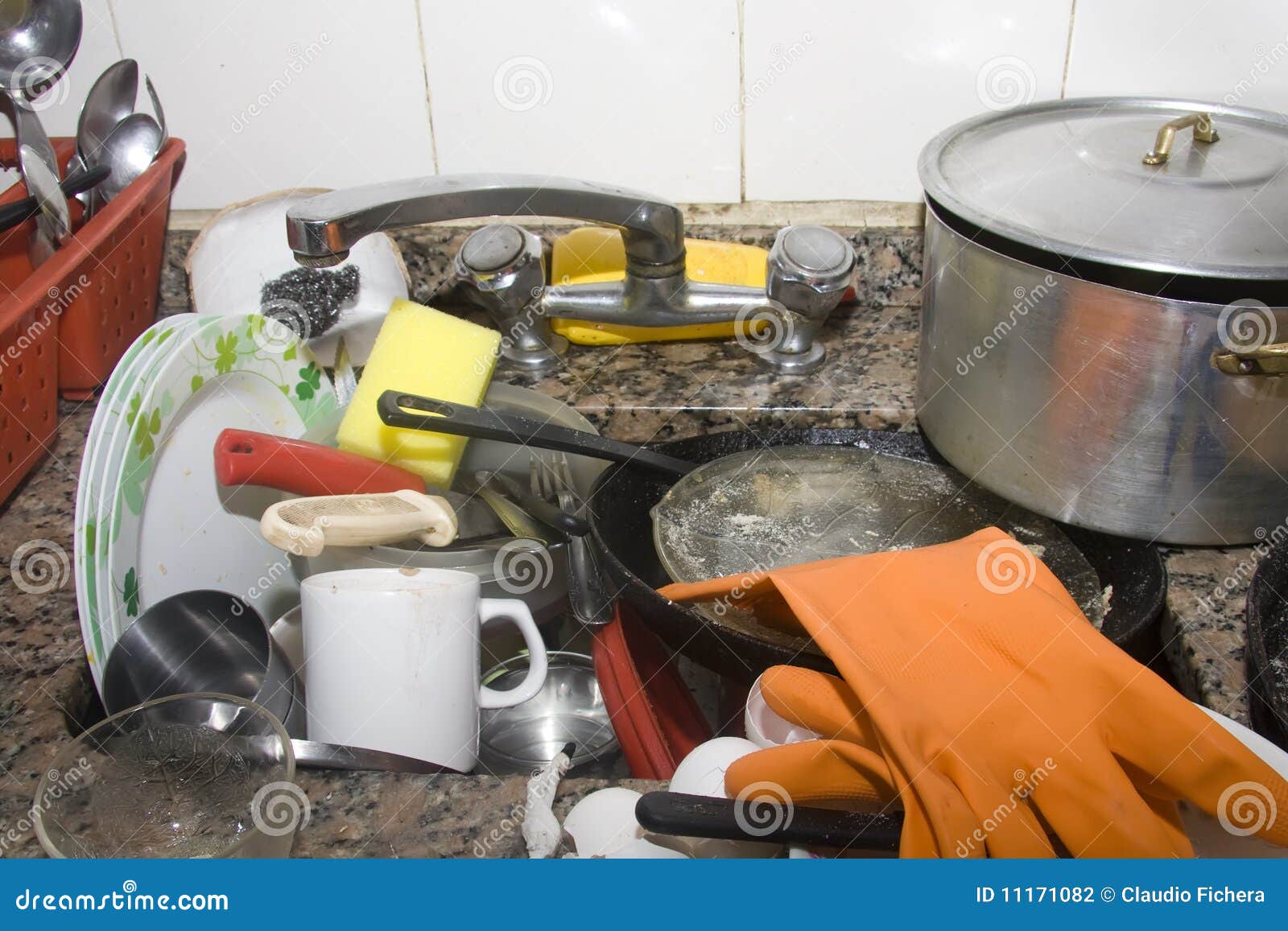 Dirty Kitchen Sink Stock Photography Image 11171082