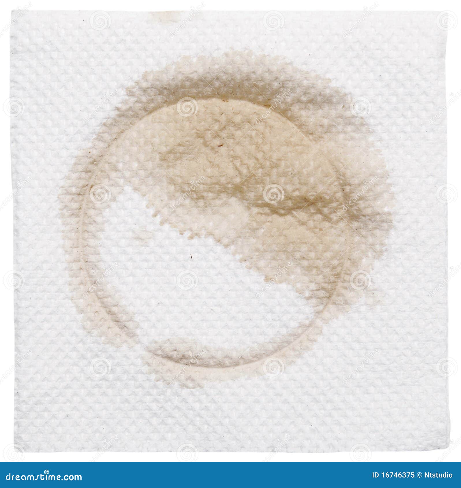 Dirty napkin stock image. Image of base, brown, circle 16746375