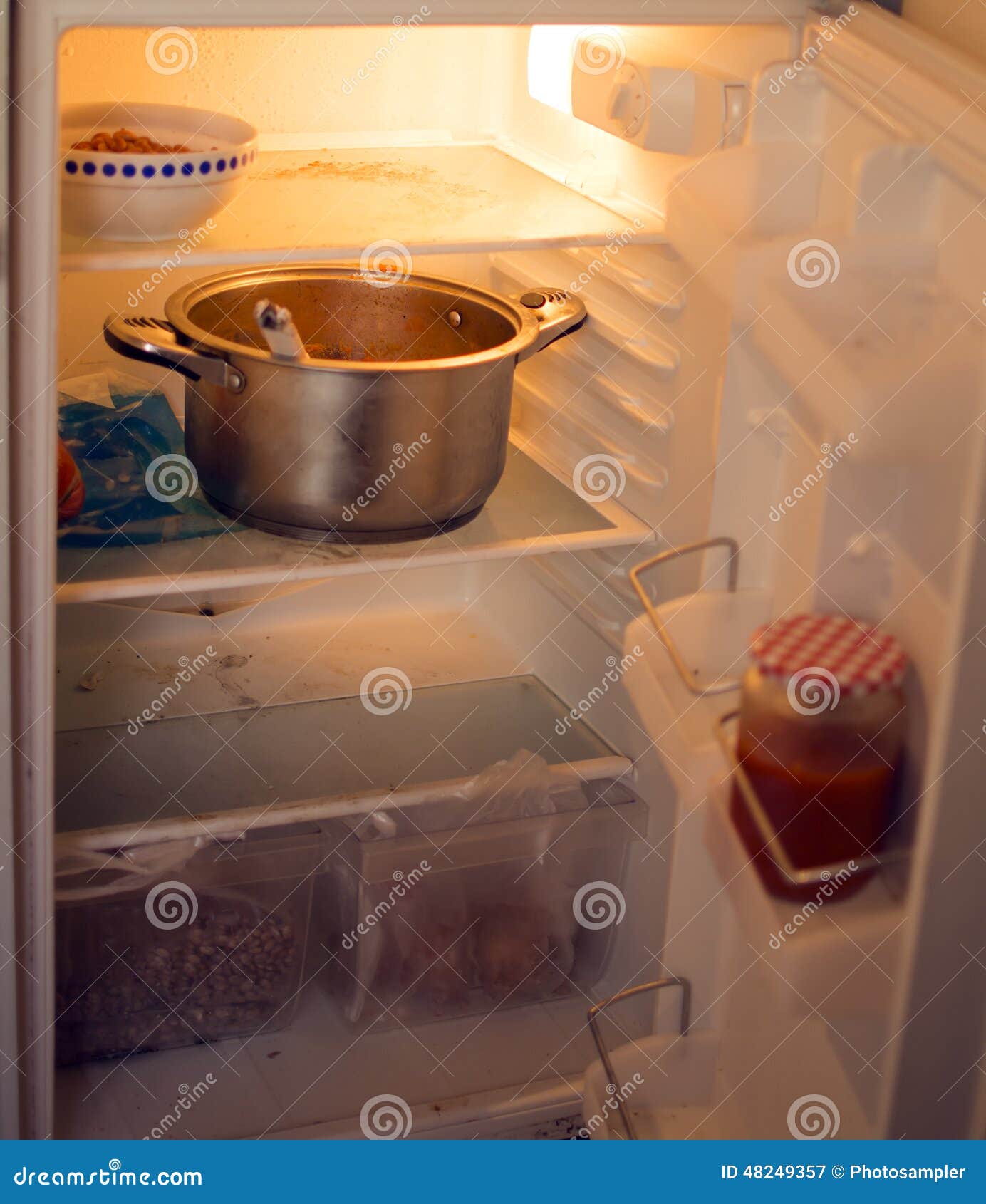 Dirty refrigerator stock image. Image of metal, aciculum 48249357
