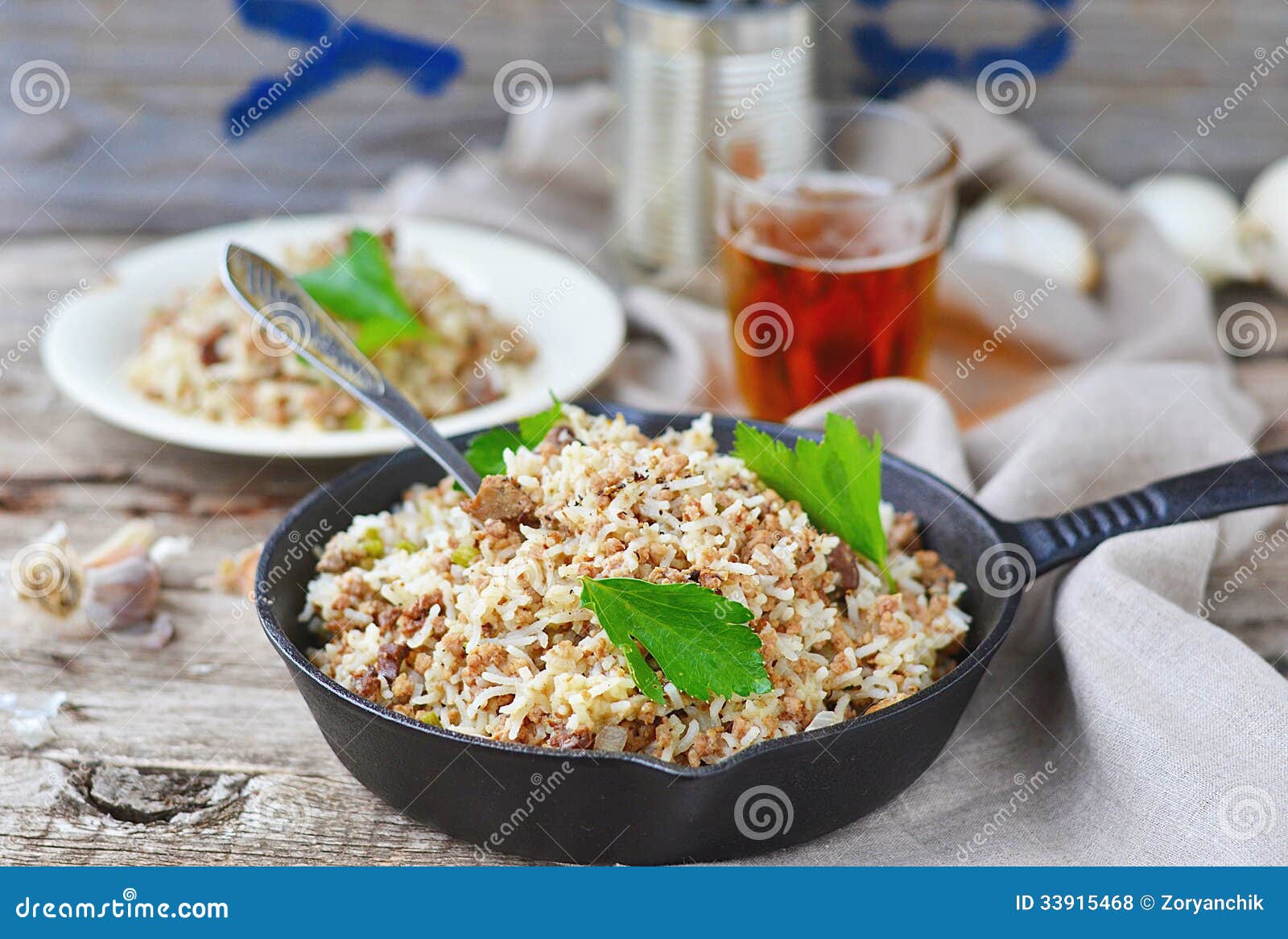 Dirty Rice with Ground Beef Stock Photo - Image of meal, liver: 33915468