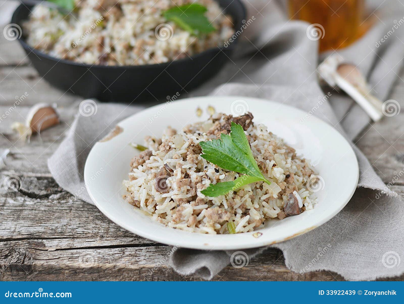 Dirty Rice with Ground Beef Stock Image - Image of louisiana, food