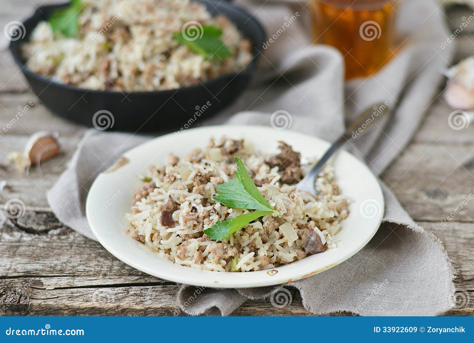 Dirty Rice with Ground Beef Stock Image - Image of mississippi, meat
