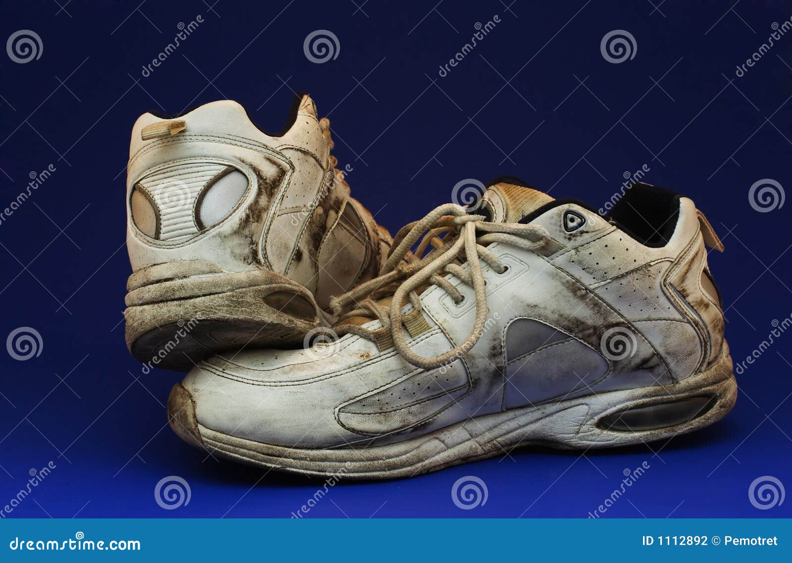 Dirty Running Shoe stock photo. Image of left, discarded - 1112892