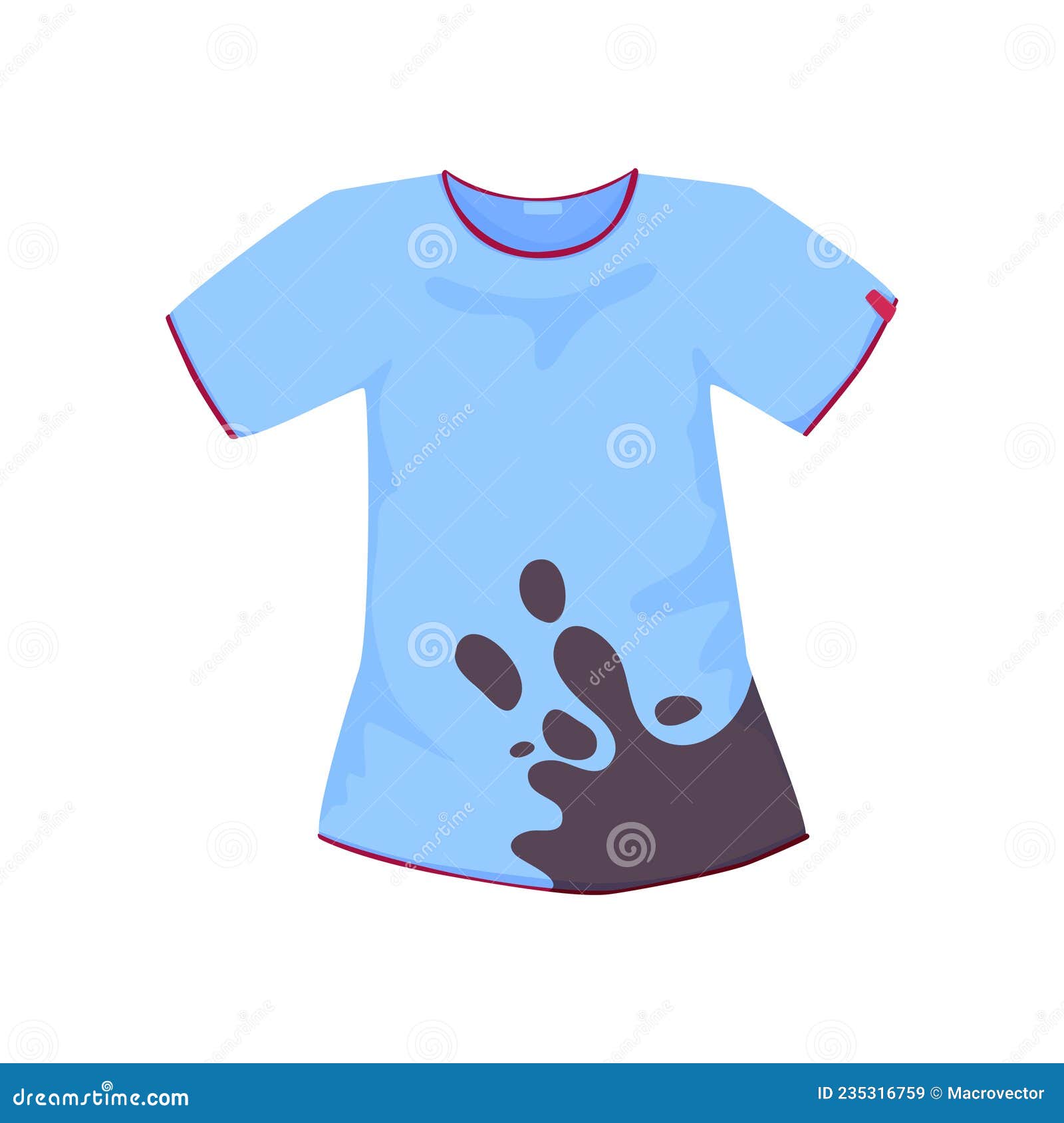 Dirty Shirt Laundry Composition Stock Vector - Illustration of aroma ...