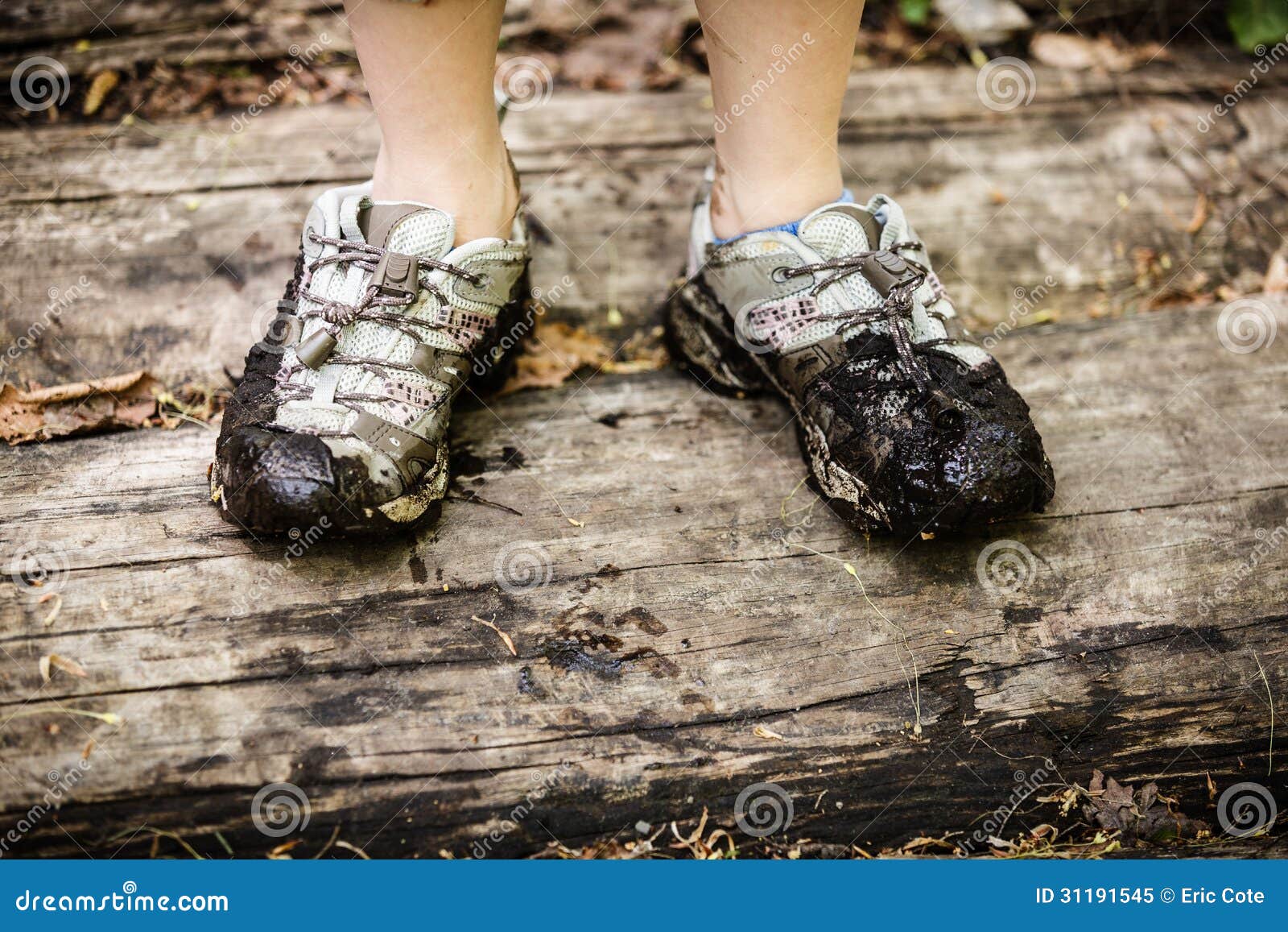 Dirty shoes stock image. Image of brown, wood, outside - 31191545