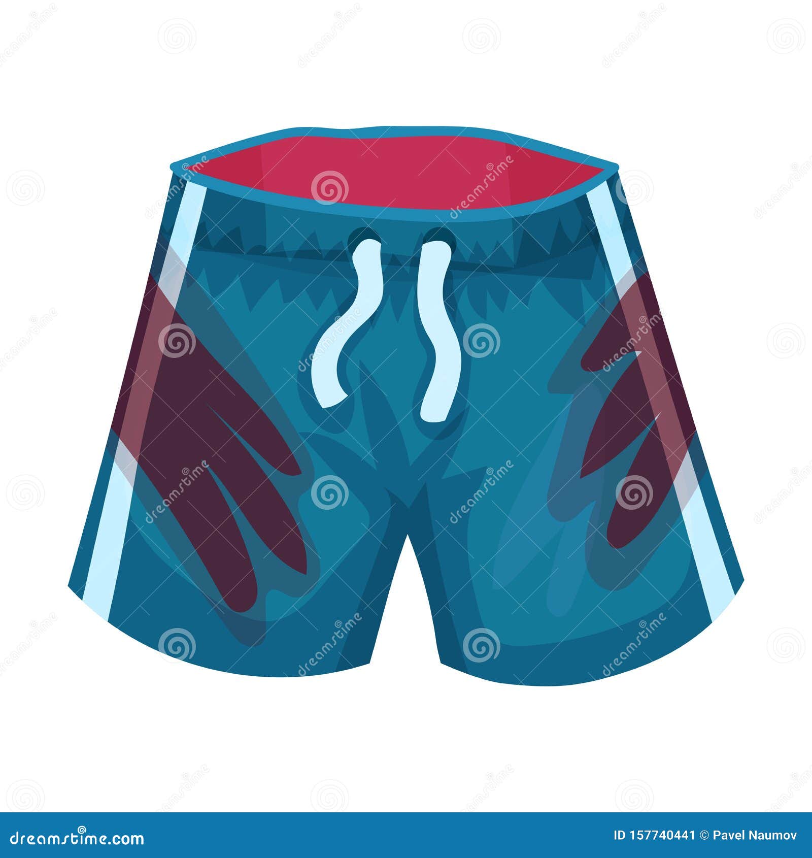 Dirty Shorts. Vector Illustration on a White Background. Stock Vector ...