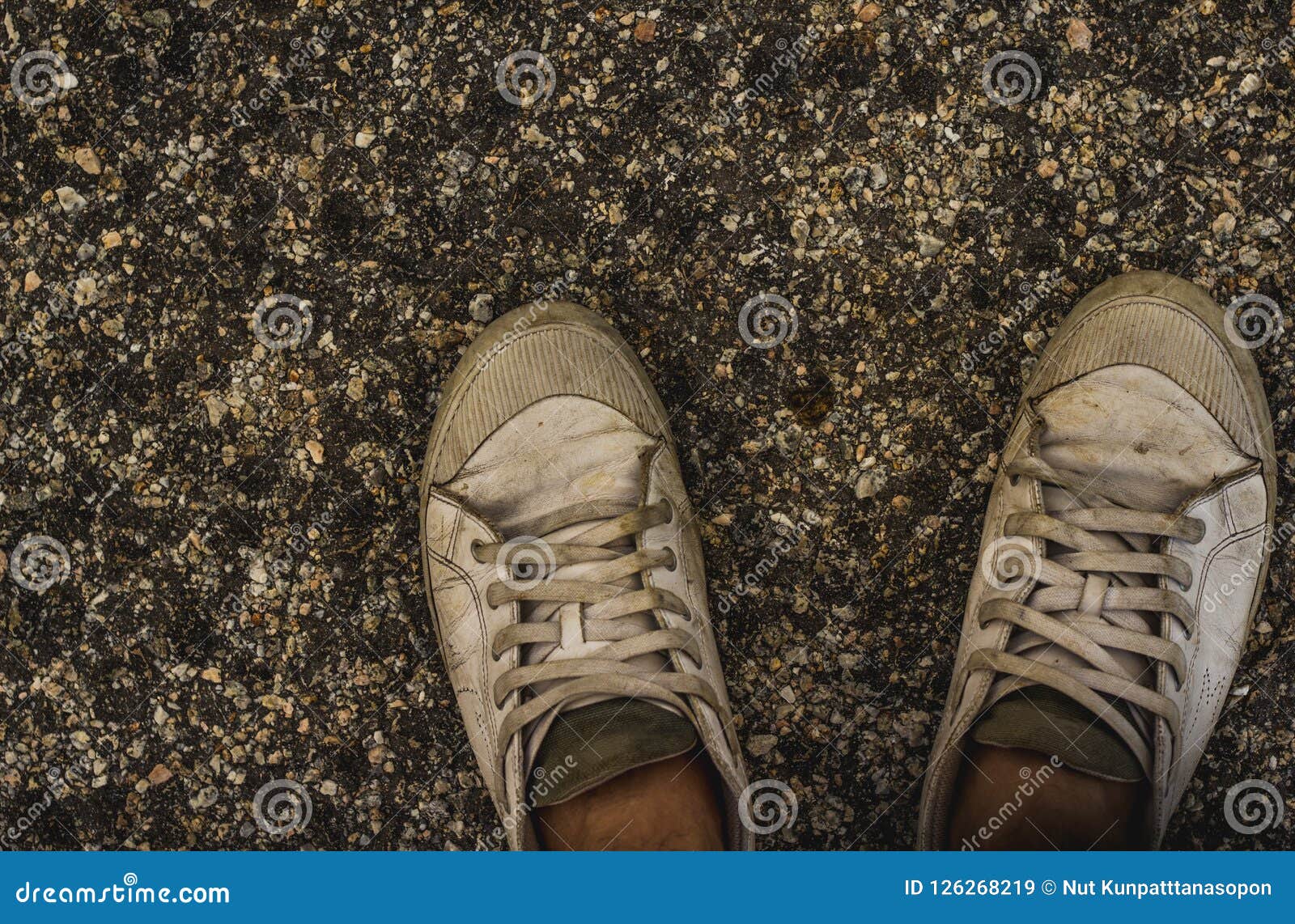 Dirty sneakers stock image. Image of casual, shoes, grunge - 126268219