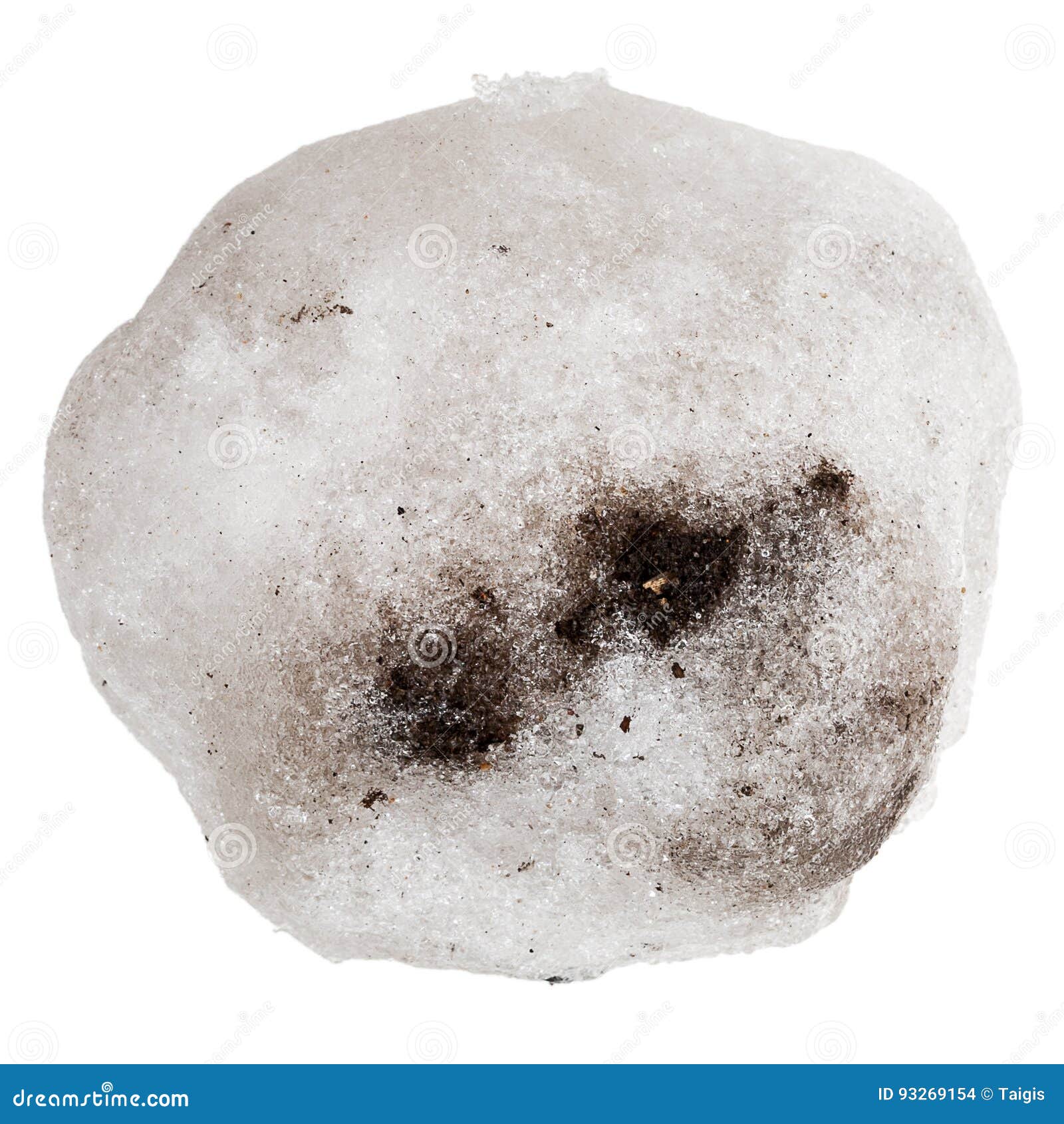 Dirty Snowball or Hailstone Stock Photo - Image of season, cold: 93269154