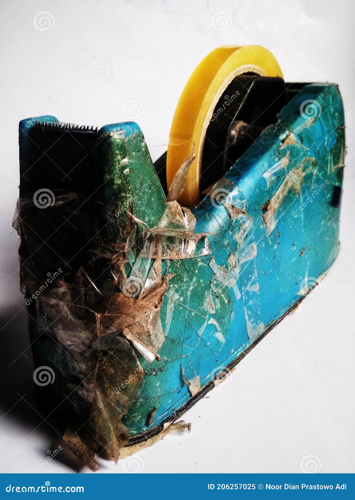 Dirty tape cutting tool stock image. Image of textile 206257025