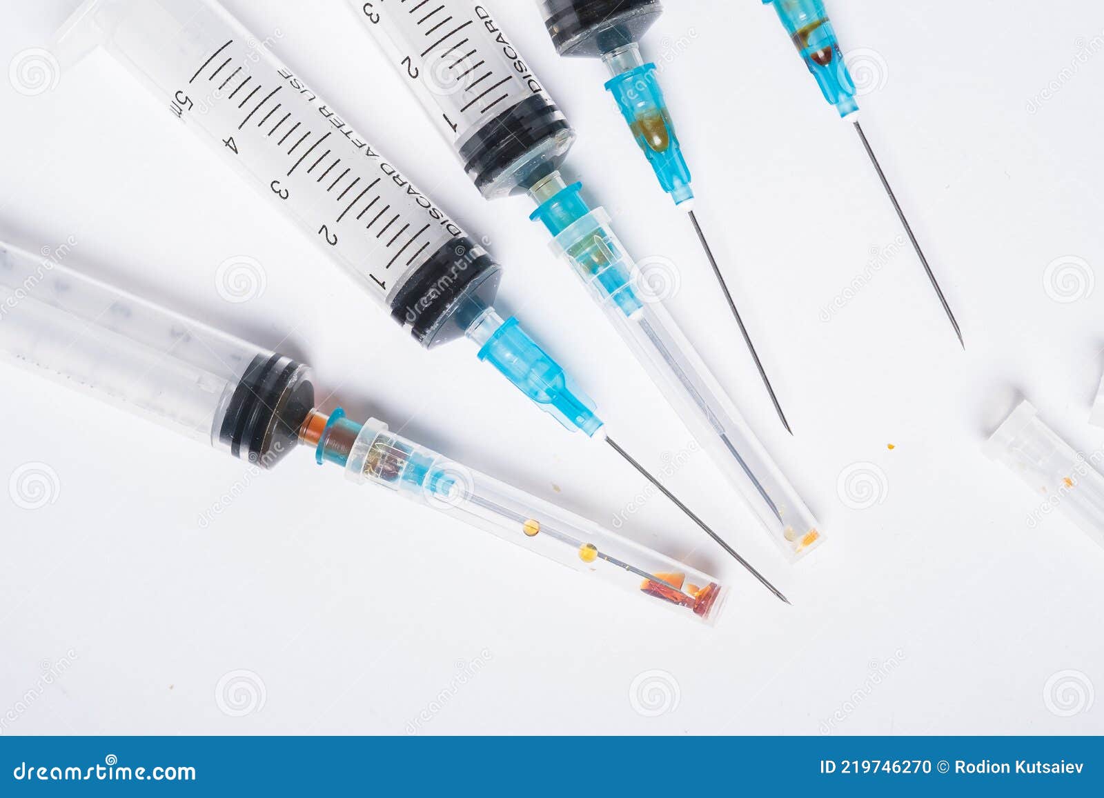 Dirty Used Plastic Syringe, Isolated Stock Photo Image of dirty