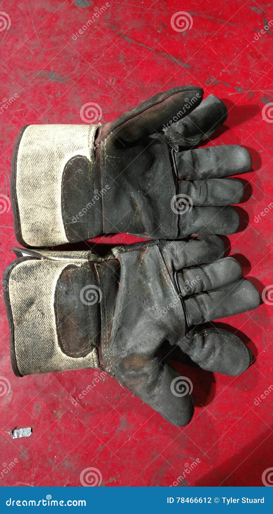 Dirty Work Gloves stock photo. Image of dirty, hand, gloves 78466612