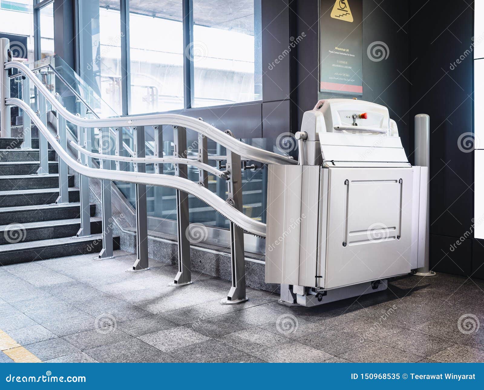 disability stairs lift facility indoor building wheelchair elevator