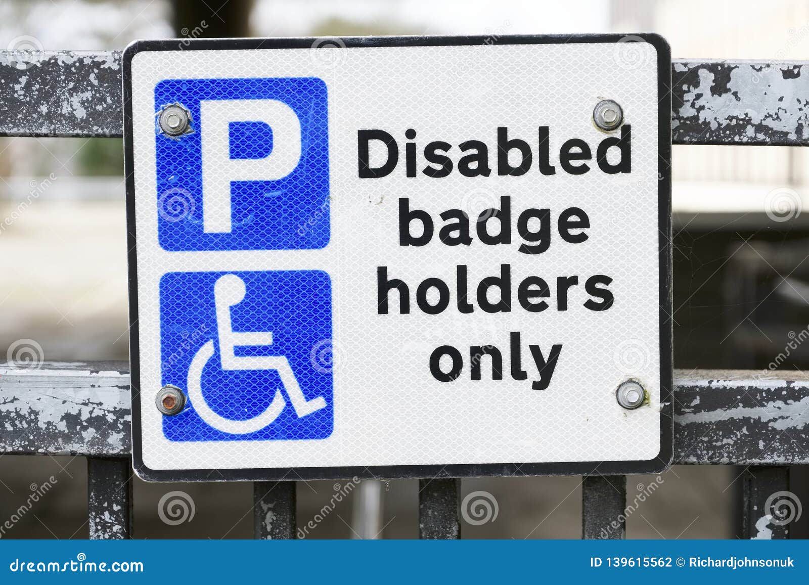 Disabled car badge holder