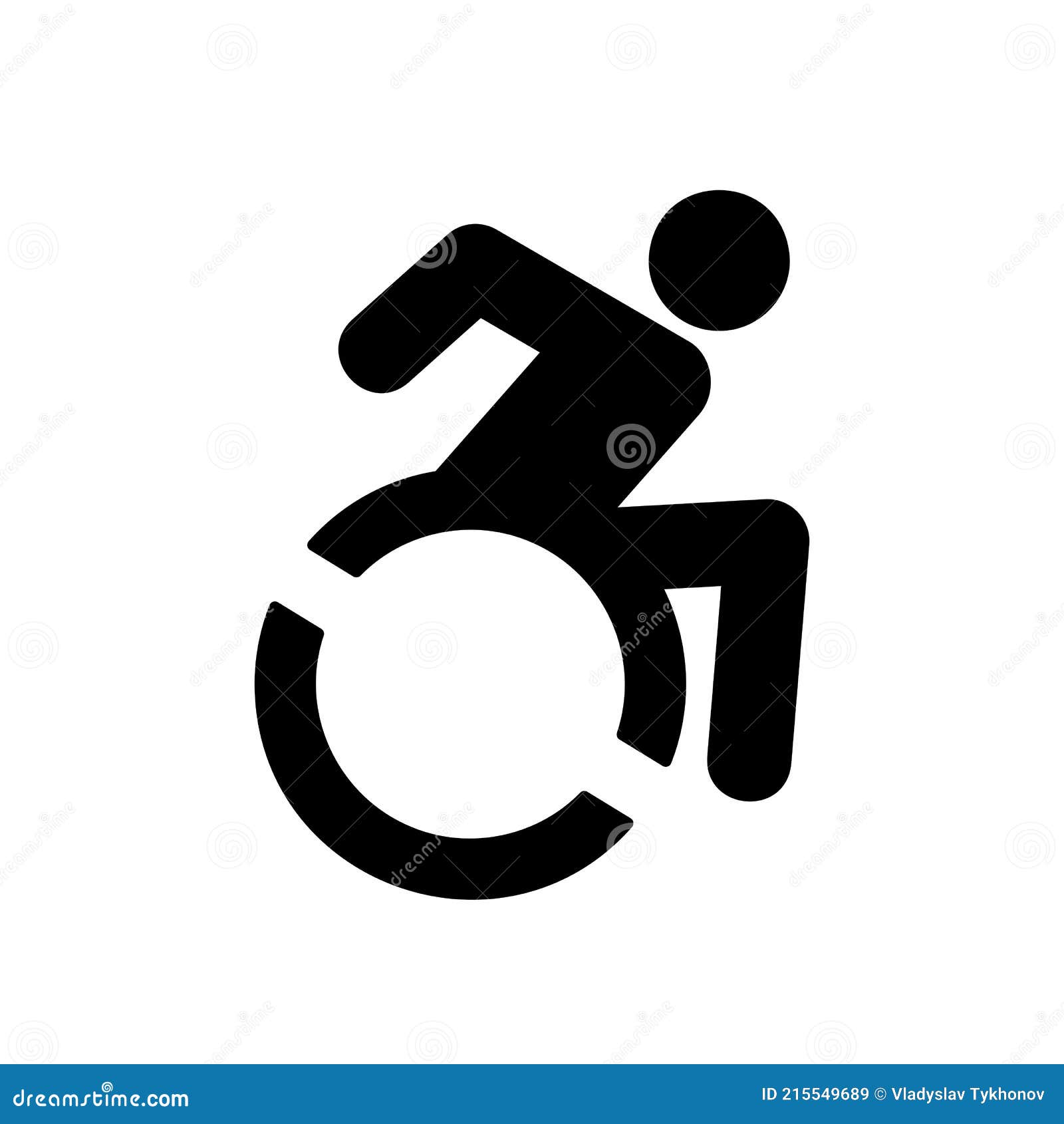 disabled handicap icon. wheelchair user    on white background.  eps 10