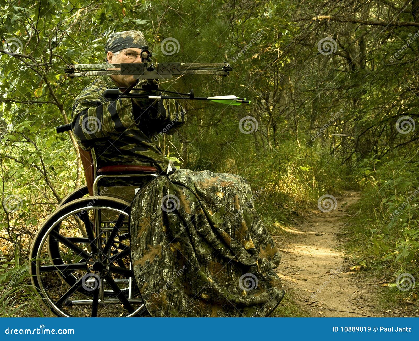 Disabled hunter stock image. Image of shooting, hunting 10889019