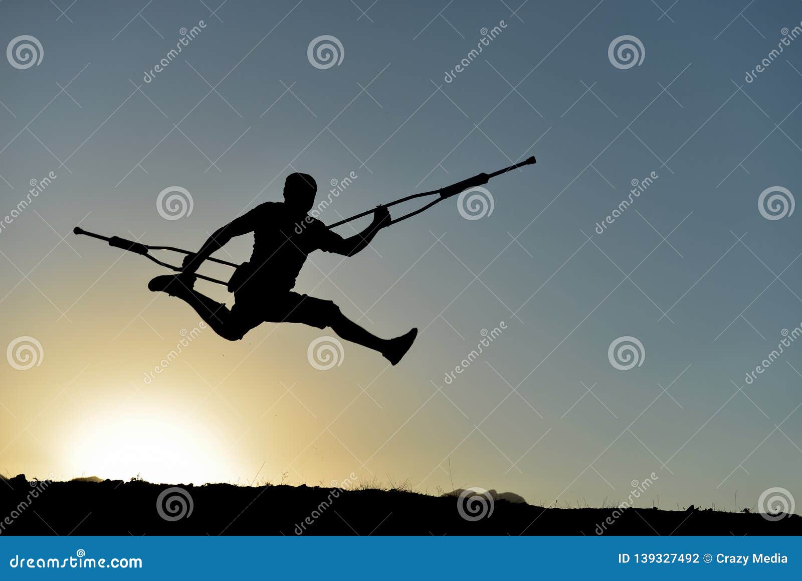 Unusual Movements of a Disabled Person Stock Photo Image of perform, determination 139327492