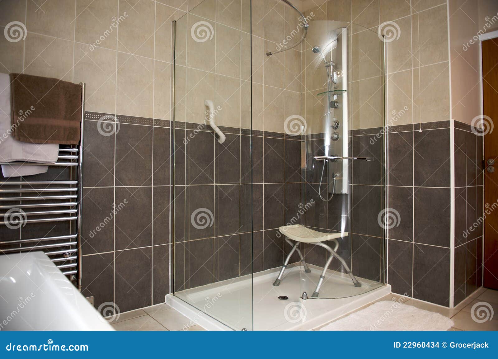 Disabled shower unit stock photo. Image of shower, disability 22960434