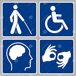 Set Of Disable Signs With Pest Insects Vector Illustration 