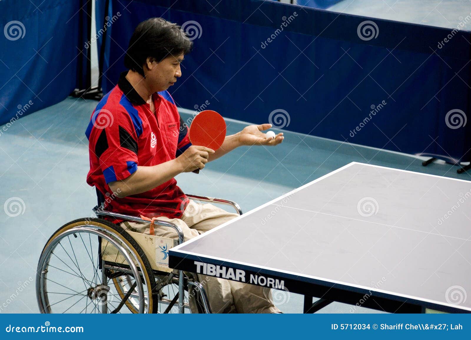 Disabled Table Tennis Player Editorial Stock Image Image 5712034