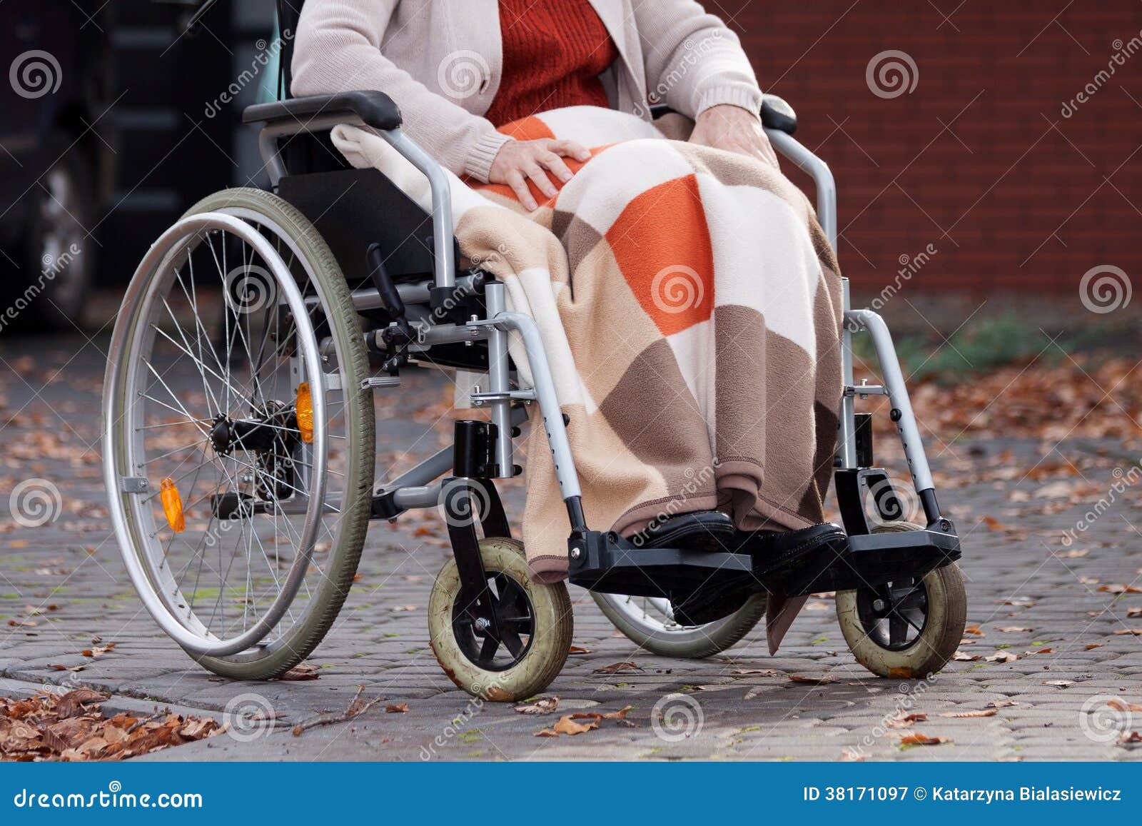Disabled Woman with Blanket Stock Image Image of care, human 38171097