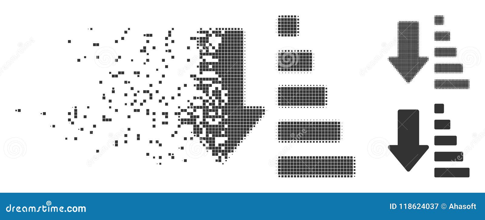 Disappearing Pixel Halftone Sort Down Arrow Icon Stock Vector Illustration Of Fragmented Dissolved Disappearing Pixel Halftone Sort Down Arrow Icon Stock Vector Illustration Of Fragmented Dissolved