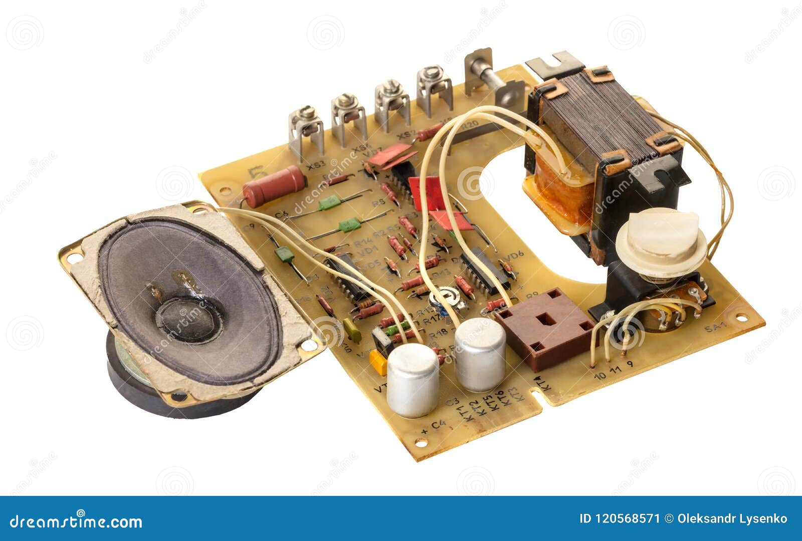 Disassembled Electronic Speaker Stock Image Image of isolated, electronics 120568571