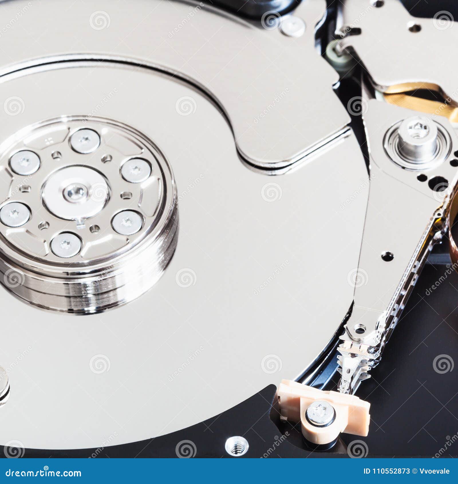 Disassembled Internal Hard Disk Drive Stock Image Image of repairing, metal 110552873