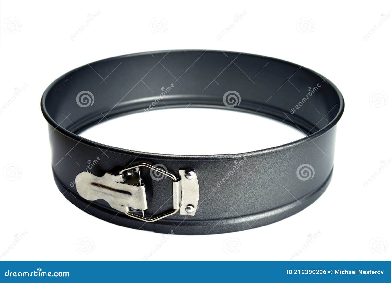 Disassembled Round Metal Baking Dish Isolated on White Stock Photo Image of kitchenware