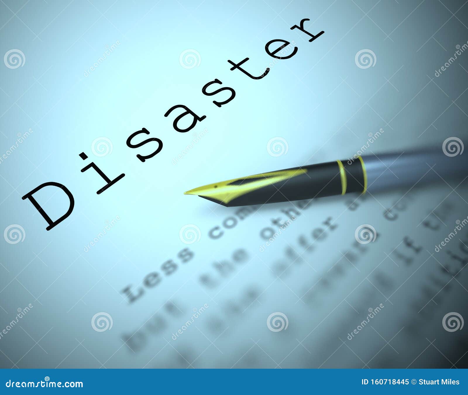 disaster definition means calamity and misfortune - 3d 