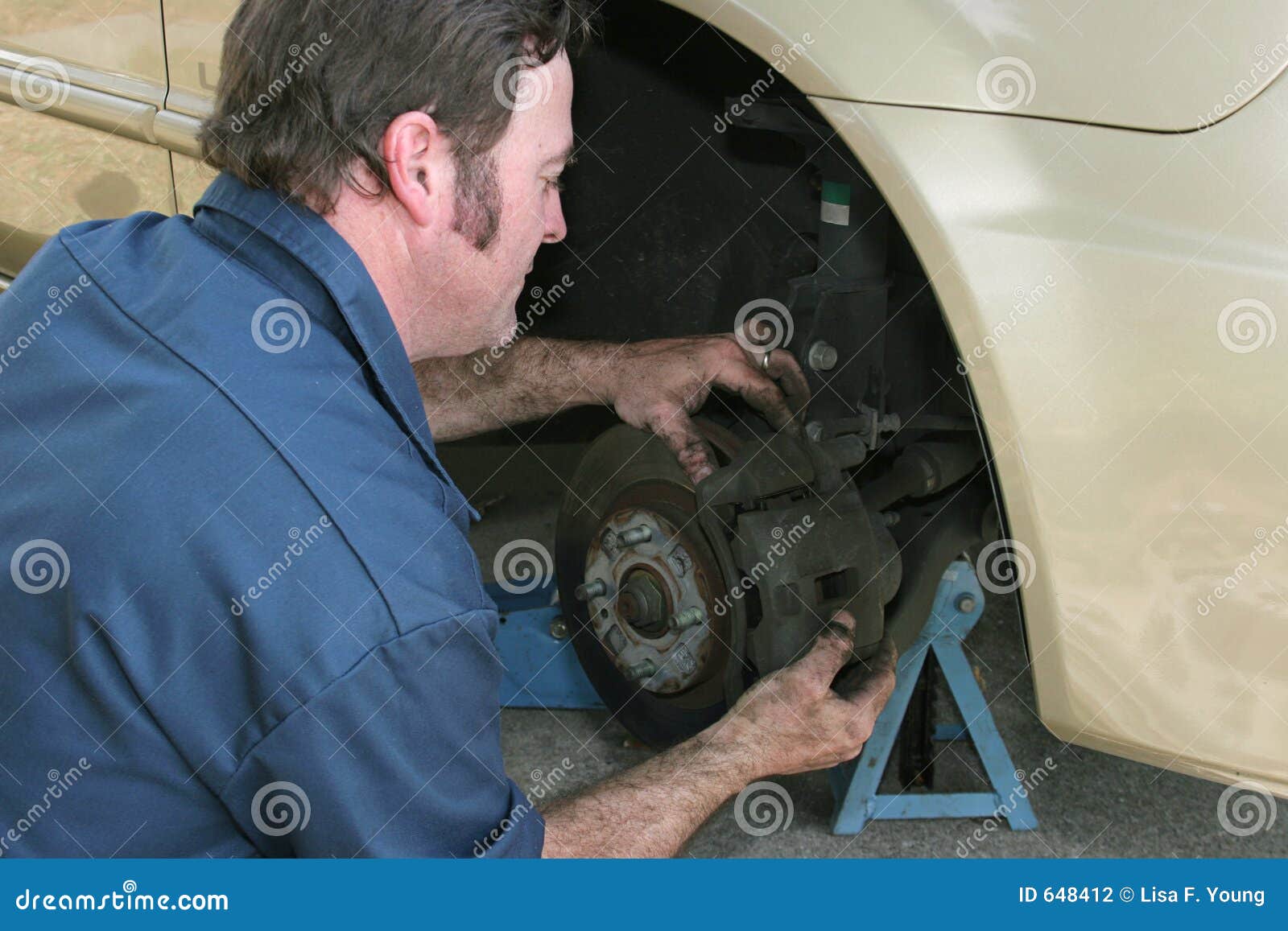 Disc Brake Adjustment stock photo. Image of mechanic, garage 648412