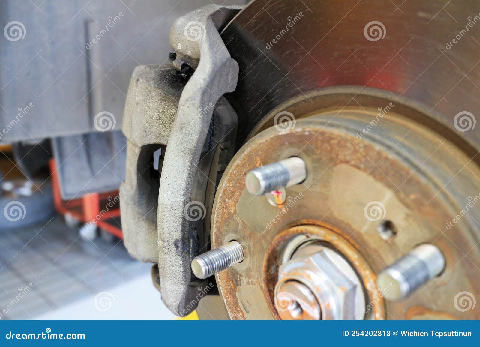 Disc Brake System of the Car Stock Photo Image of shim, stop 254202818