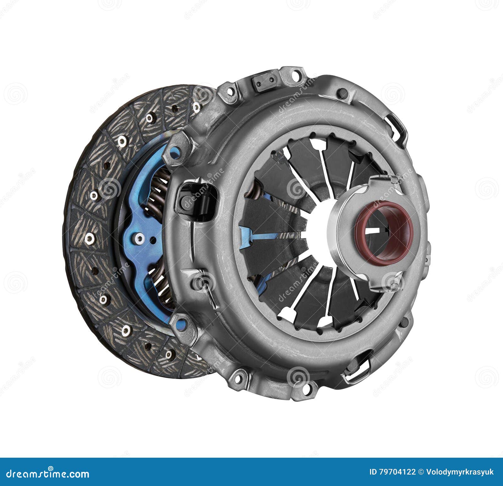 Disc and Clutch Basket with Release Bearing Stock Photo Image of