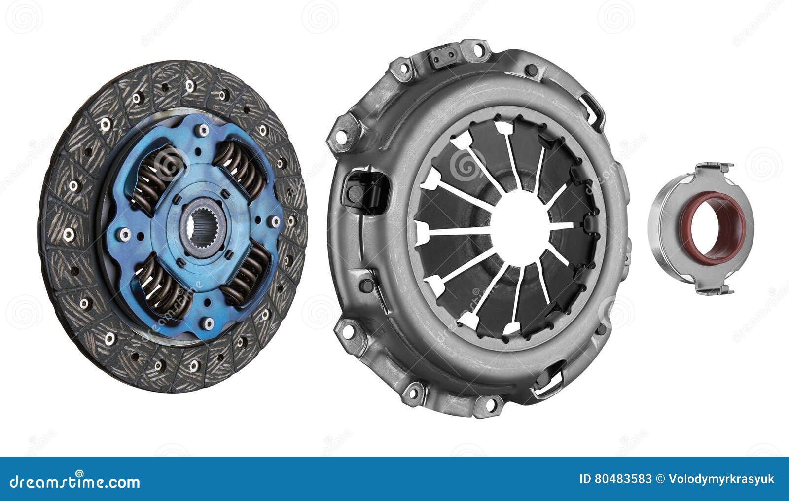 Disc and Clutch Basket with Release Bearing Stock Image Image of