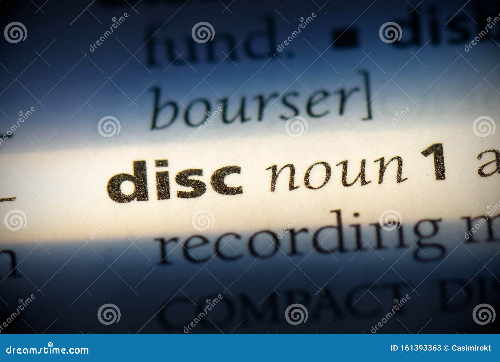 Disc stock image. Image of definition, isolated, highlight 161393363